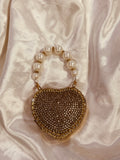 Mini heart drop clutch
