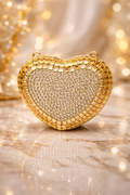 Heart-Shaped Kundan Clutch