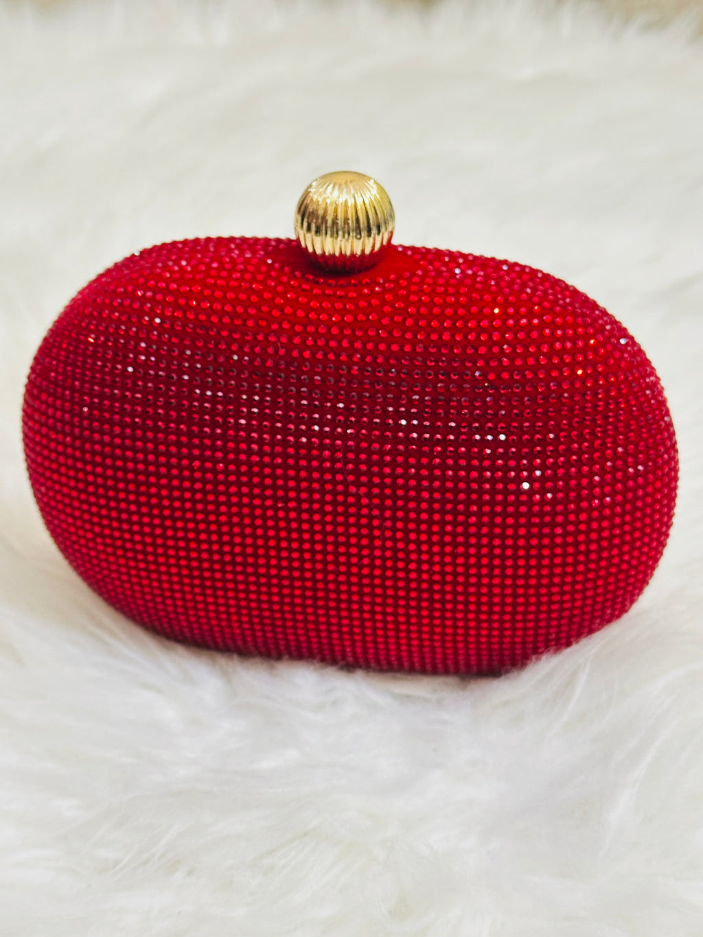 Scarlet Luxe Clutch