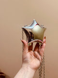 Mini Acrylic Star Clutch-Silver