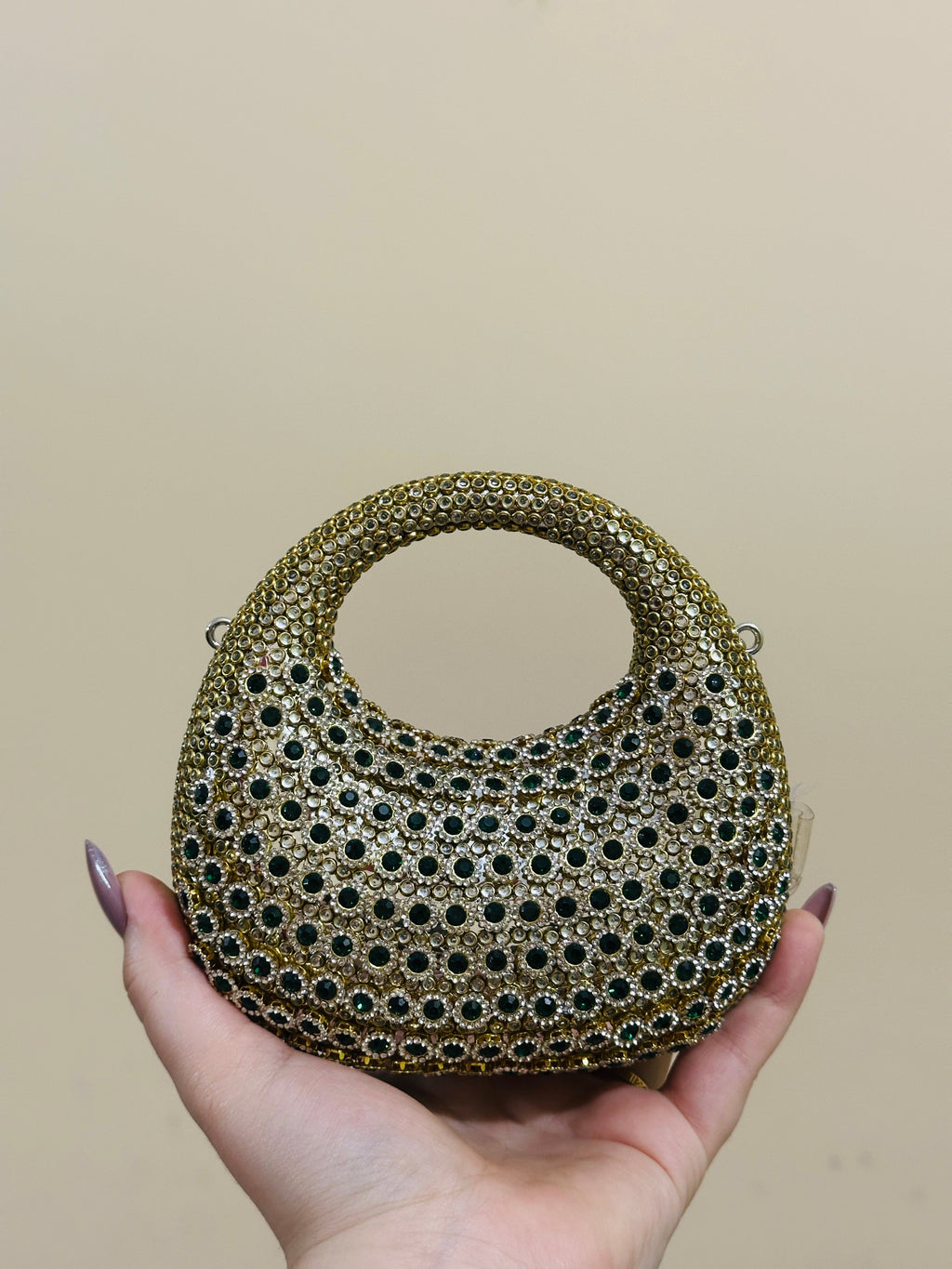 Emerald Pearl Luxe Clutch
