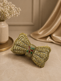 Bow-Shaped Kundan Clutch