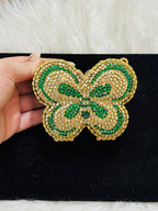 Glam Bloom butterfly Clutch( with pearl chain)