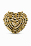 Mini kundan heart pearl chain