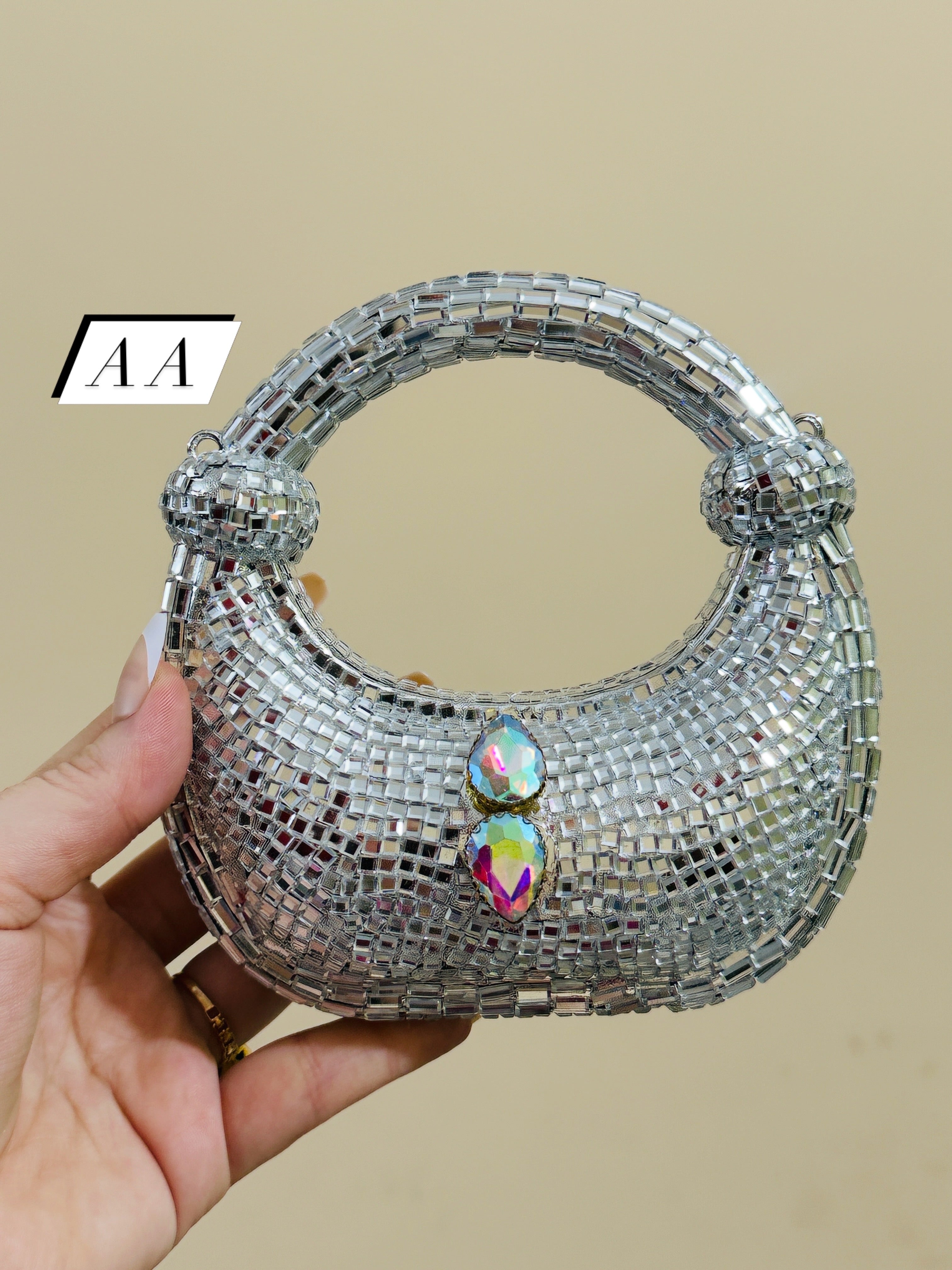 SILVER LUXE FANCY PURSE