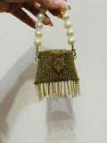 Mini coin kundan clutch