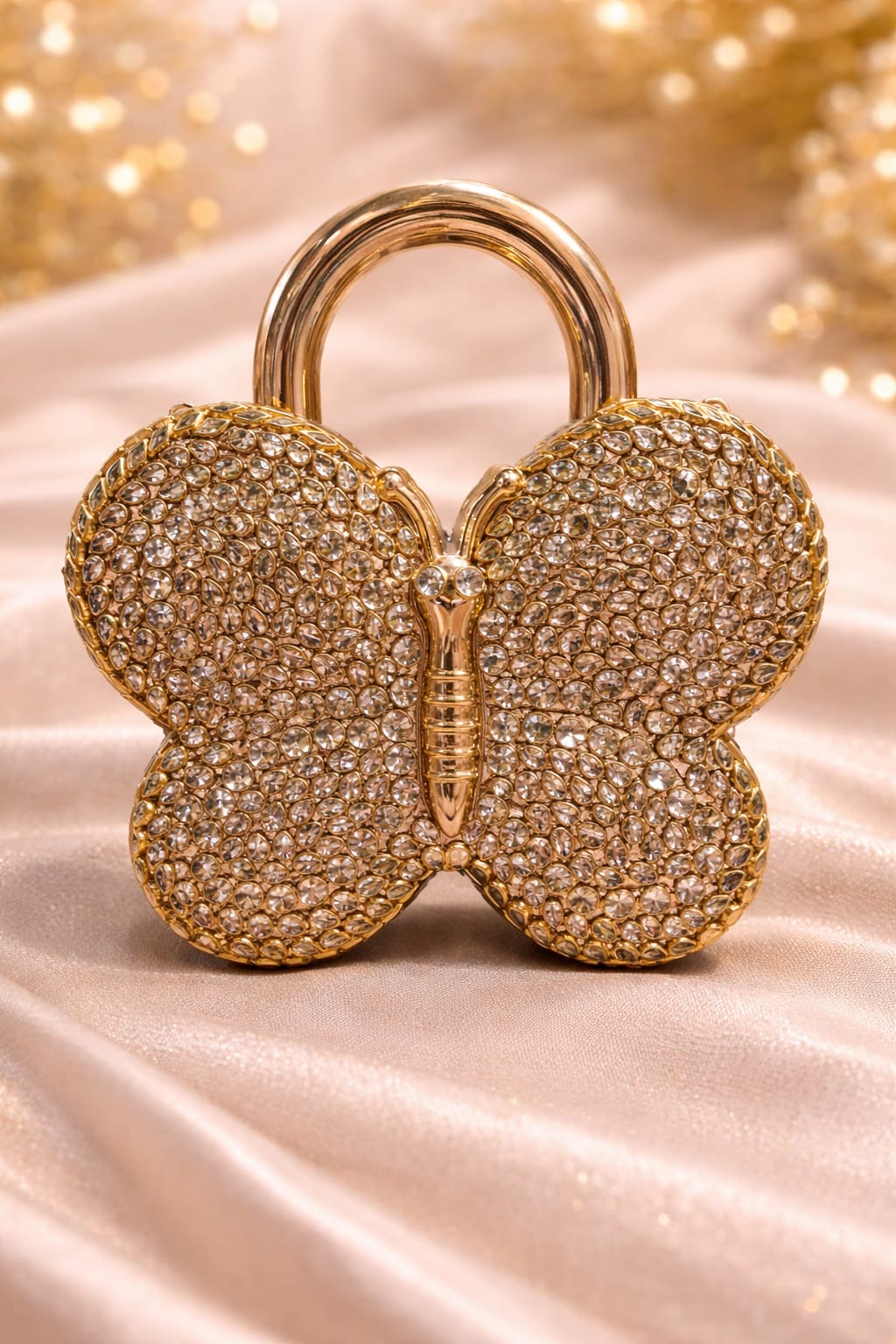 Butterfly-Shaped Kundan Clutch
