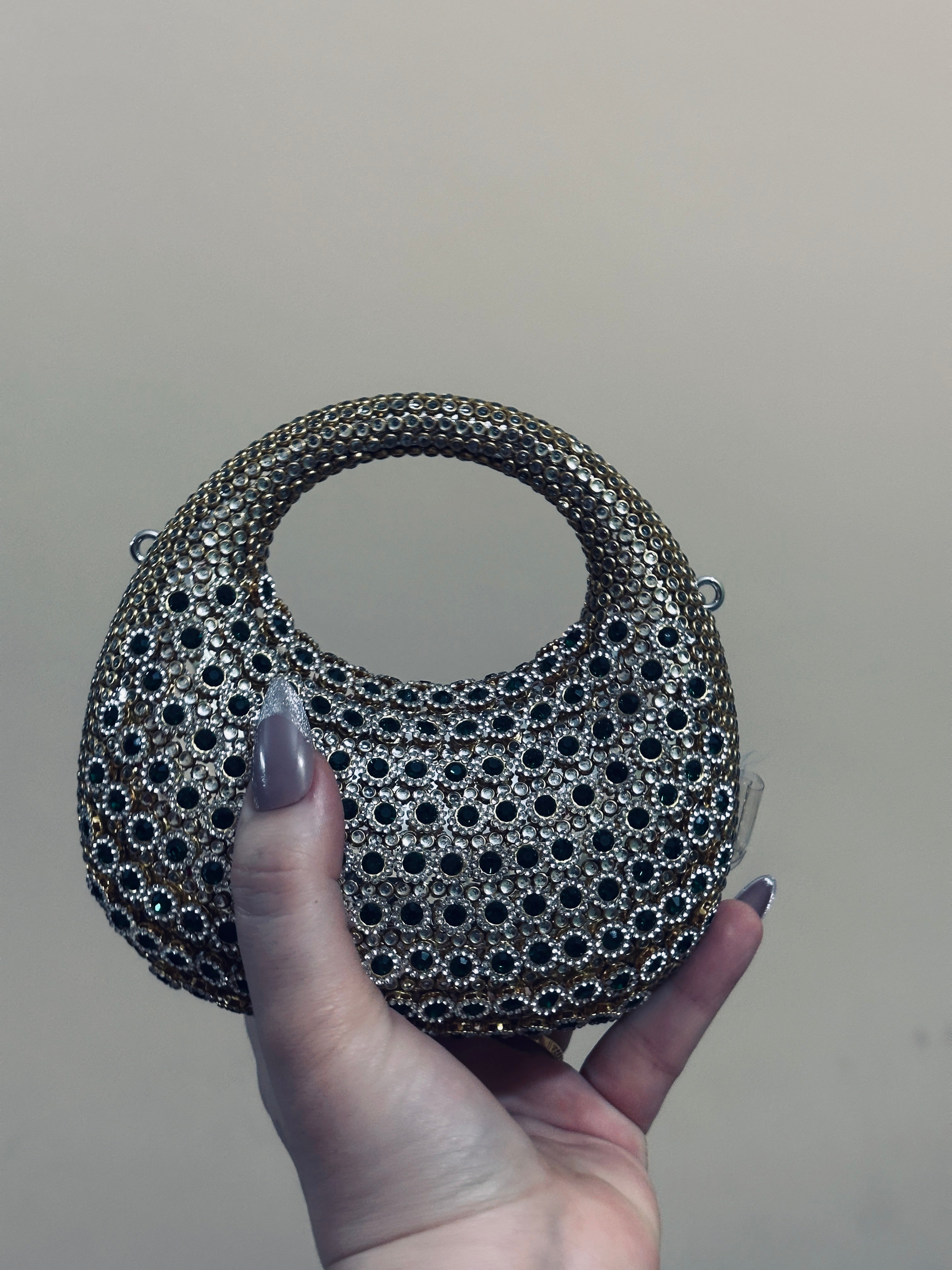 Emerald Pearl Luxe Clutch