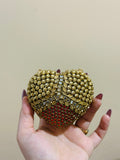Mini leafs kundan heart