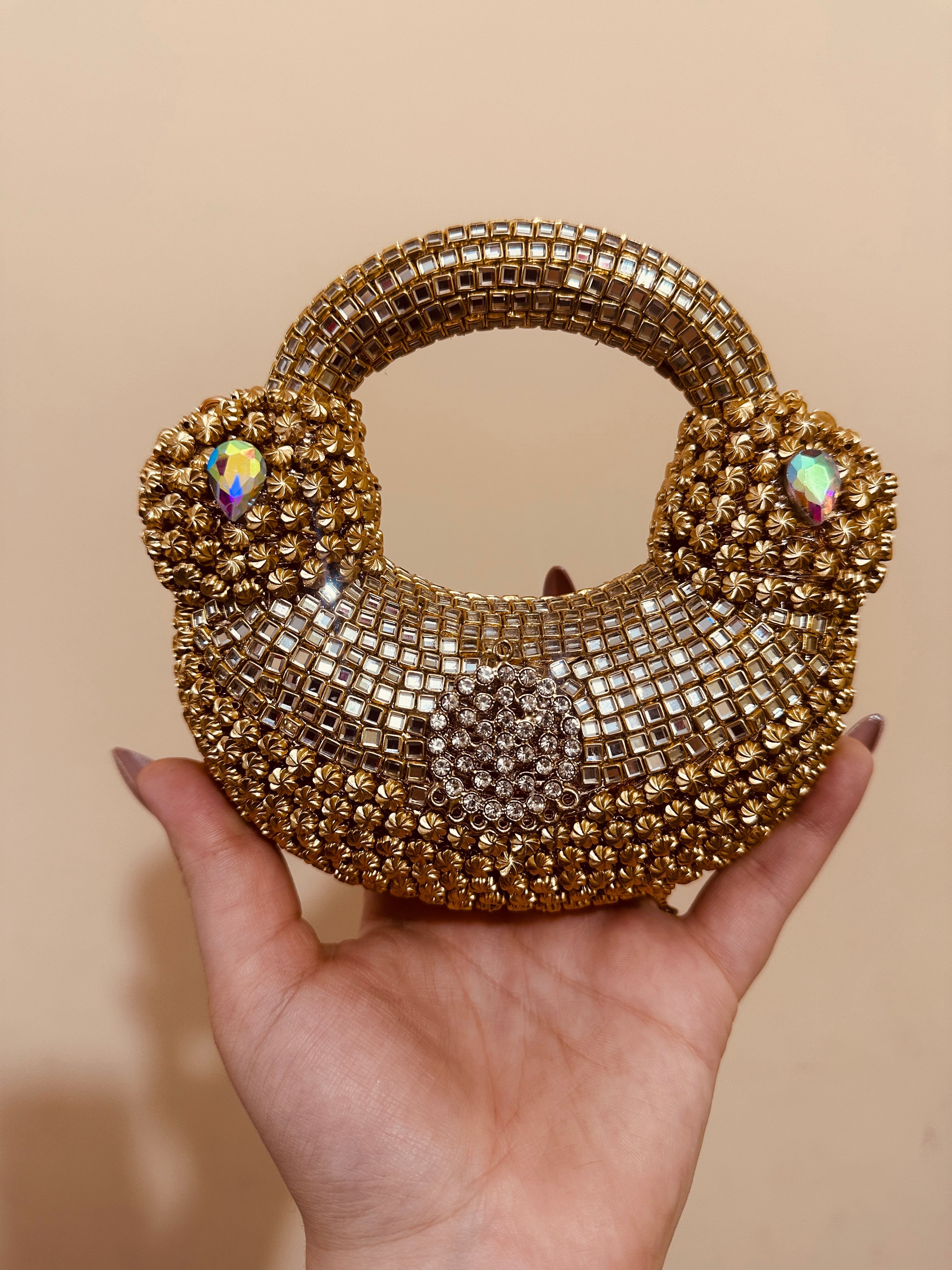 Classic kundan clutch