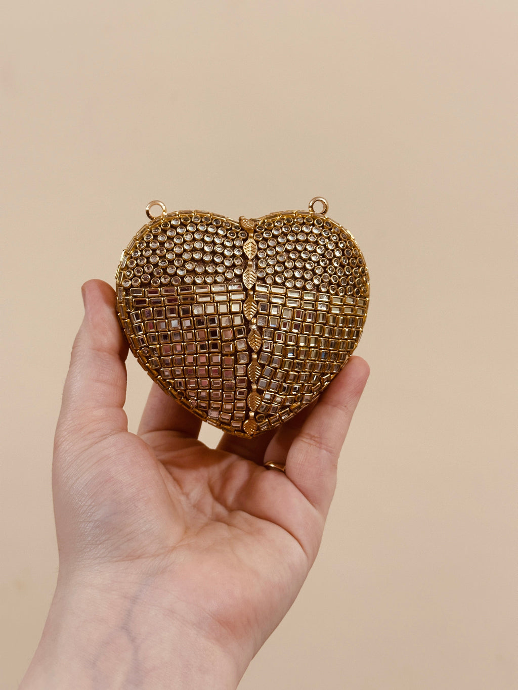 Mini kundan heart