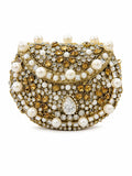 Pearl kundan clutch