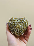 Petal Stone Luxe Bag pearl chain