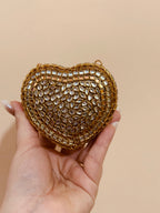 Mini kundan heart