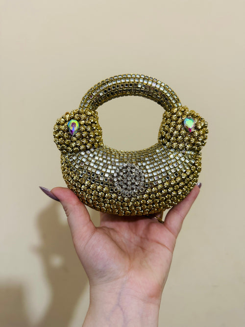 Classic kundan clutch
