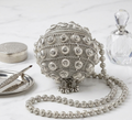 “Sunehri Noor” Embellished Potli Clutch-Silver