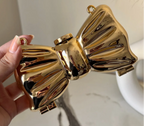 Mini Acrylic Bow Clutch-Golden